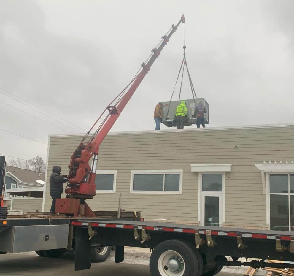 HVAC Company in Kenosha, Wisconsin, HVAC Company in Racine, Wisconsin. HVAC Rooftop Installation in Union Grove, Wisconsin.